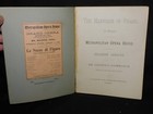 Dated 1884-85 Metropolitan Opera House Catalog   The Marriage Of Figaro   Mozart