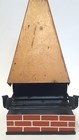 Mid-century Fireplace Ashtray Vtg Mcm Grill Brick Cigarette Pack Slot Chimney