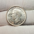 1943 S Australia Florin Sterling Silver Coin George Vi Au San Francisco Gb-43ai9
