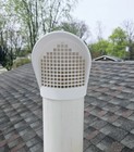 All Plastic Radon   Hvac Pipe Rain Cap W  Mesh Screen To Fit On End Of Pvc Pipes