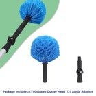Twist-on Cobweb Duster Head  Soft Bristles Spider Web Duster Brush  Fits Stan   