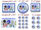 Sonic The Hedgehog Party Edible Cake Topper Image