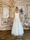 Lace Appliques A-line No Train Ivory Bridal Wedding Gown Josephine  Us Size 8