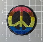 Peace Sign Patch Hippie Retro 60s 70s Vintage Style Embroidered Iron On 2 5 
