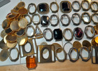 Vintage Findings Lot Belt Pendant Settings Made In The Usa Gold Silver Cabochons