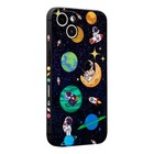 Compatible With Case For Boys Girls Cute Cartoon Astronaut Iphone 15 Plus Black