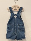 Vintage Oshkosh Bgosh Jean Short Toddler Overalls Made In Usa
