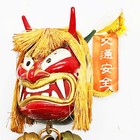 Japanese Akita Namahage Oni Demon Devil 2face Head Hannya Ghost Folk Art Hanging