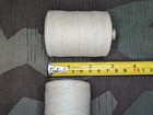 Original German Linen Thread Spool Off-white Wwii Era 1940s Vintage Sewing X 1