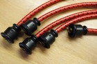Farmall B Red  Black And Yellow Cloth Cover Copper Core Spark Plug Wire Set Ih