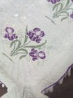 Stamped Cross Stitch Quilt Blocks 6 Blocks Iris 95493 Vtg Fairway Needlecraft 