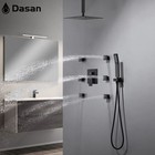 Full Body Shower System With 6 Pcs Body Spray Jets   12   Rain Shower Head      