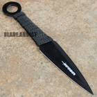 12pc Black Tactical Ninja Fixed Blade Ninjutsu Kunai Throwing Knife Combat Set