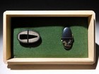 Signed Herons High Grade Kinko Fuchi kashira Edo Original Tsuba Antique