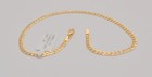 Gold Chain 10k Solid Yellow Cuban Curb Link Anklet Bracelet 10 In 3 3mm 2 9gr Q2