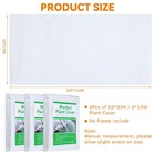 3 Pcs Plant Cover Freeze Protection 10 X 33 Ft Floating Row Blanket Reusable    