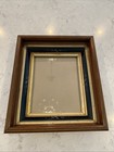 Antique Eastlake Victorian Walnut Ebonized Wood Gold Gilt Picture Frame 1880   s