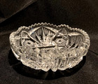 Eapg 1912 Imperial Nucut Glass Bowl 5 5  Diamonds Wheat Fans - Square Center