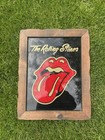 Rolling Stones 70s Vintage Large Carnival Prize Mirror Painted Glass 19x15   