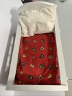 Vtg White Handmade Solid Wood Rocking Baby Doll Bed Cradle   Bedding  19x14x10 