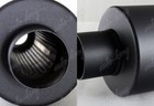 4  N1 Slant Tip 2 5  Inlet Black Stainless T304 Racing Exhaust Muffler silencer