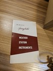 Vintage Springfield Company Wall Thermometer 5 5  Gold With Wood Plaque