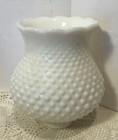Vintage White Milk Glass Hobnail Lamp Sconce Shade Globe Fitter