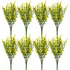 8 Bundles Artificial Flowers Fake Plant Garden Indoor Outdoor Home Wedding Decor