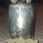 Antique Art Nouveau Purse W chain Beautiful      Engraved