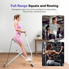 2-in-1 Squat   Rowing Machine - Foldable For Glutes   Leg Workout