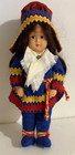 Vintage Lot Of 2 Norwegian Folk Art Sami Collector Dolls W hand-made Clothes