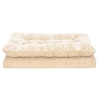Medium Orthopedic Pet Bed Faux Fur Suede Pillow Top Non-skid Support Dogs Cats