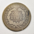 1858-s Seated Liberty Dime   Clear Date   Bold Mint Mark  So Rare     Inv 1