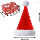 Santa Hat With Led Lights And Diy Stickers  Extra Thick Velvet Christmas Hat   