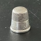 Antique Simons Bros  1893 Columbian Exposition Sterling Silver Thimble Dtd 1892