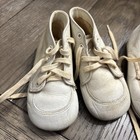 Lot Of 3 Pair Of Vintage Leather Infant Shoes  1950-1960s  See Description