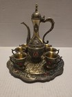 Vtg Turkish Tea coffee Service Set  Pot W 6 Cups