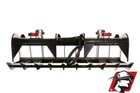 Dual Cylinder Grapple Bucket Skid Steer track Loader 66  Attachment For Bobcat