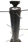 Counter Top Peg Board Spinner Rack Black Plastic Display W hooks Store Fixture 