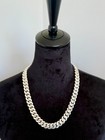 Miami Cuban Link Chain 999 Pure Silver  261g 22   14 Mm     Handmade   wolfwar