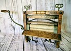 Anchor Brand Antique Clothes Wringer Steel Ball Bearings Wood Finish Top-loading