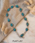 Huge 42  Vintage Navajo Sterling Silver Morenci Turquoise Necklace Belt 240g Old