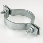 Galvanized Short Arm Riser Clamp     Pipe Support     2   3   4  Sizes Available