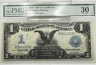1899  1 Silver Certificate Black Eagle Napier mcclung Pmg Very Fine 30