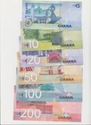 Ghana  Complete Banknotes Set  - 6 Pieces 5 To  200 Cedis - 2022 All Unc