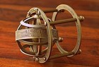 3   Antique Brass Armillary Sphere Brass Engraved Armillary Vintage Table Globe