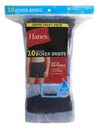Hanes Men s Super Value Pack Covered Waistband Boxer Briefs 10 Pack Size m