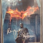 Rare Christian Bale Autographed  the Dark Knight  Framed Display- Full Signature