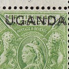 Uganda 1902  uganda  On Bea Qv   d Block Error Double Mnh    Unique  