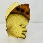 Ceramic Butterfly Coin Bank Japan Butterfly Monarch Glazed Pottery 50s 60s Vtg